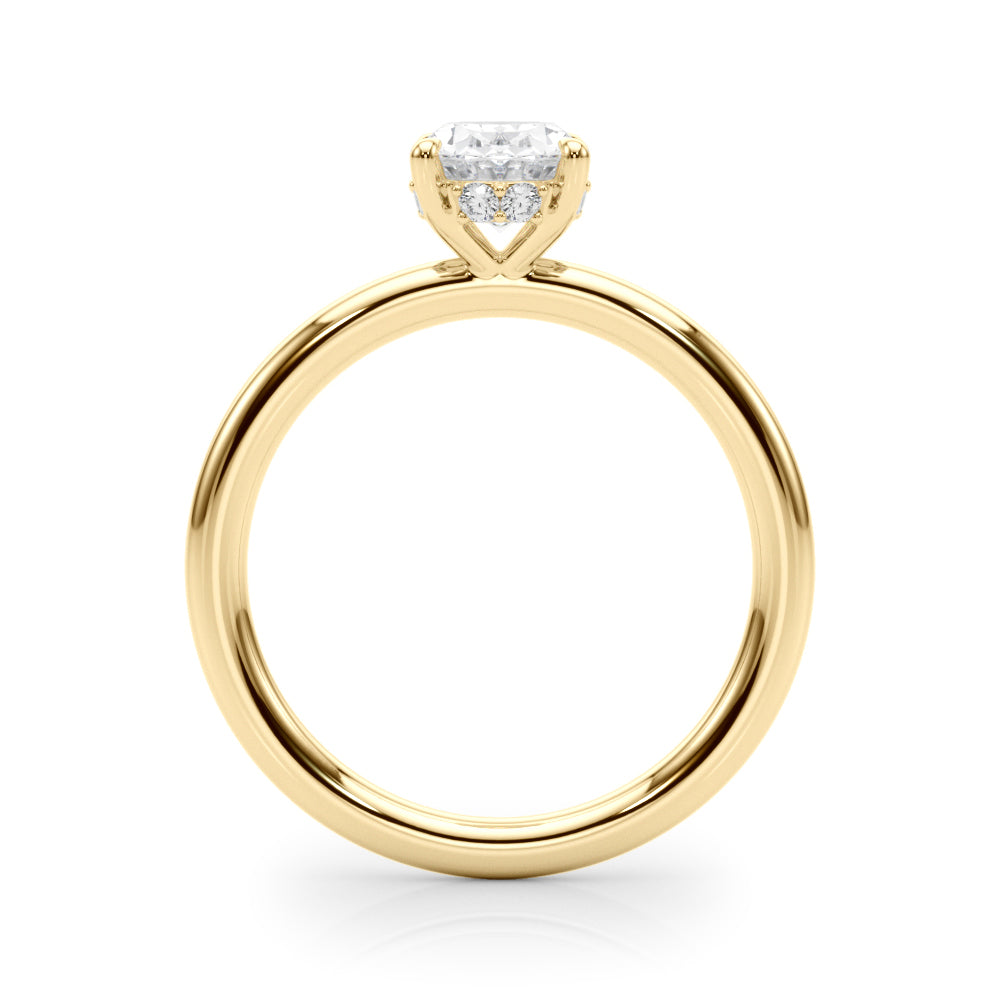 2 ct tw Lab Diamond Hidden Halo Ov Engagement Ring