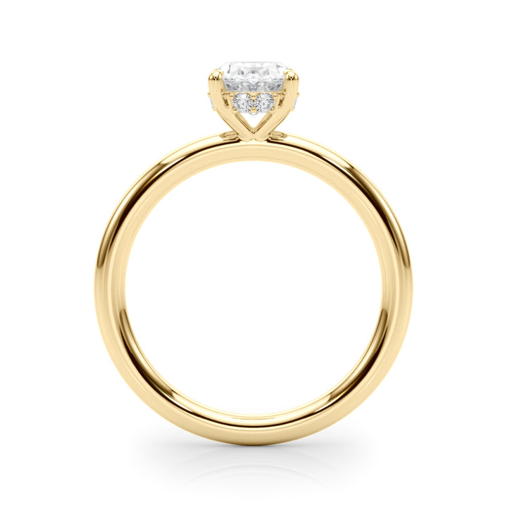 2 ct tw Lab Diamond Hidden Halo Ov Engagement Ring