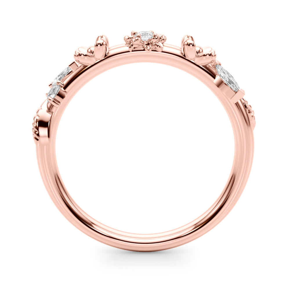 FLOWER DIA WEDDING BAND