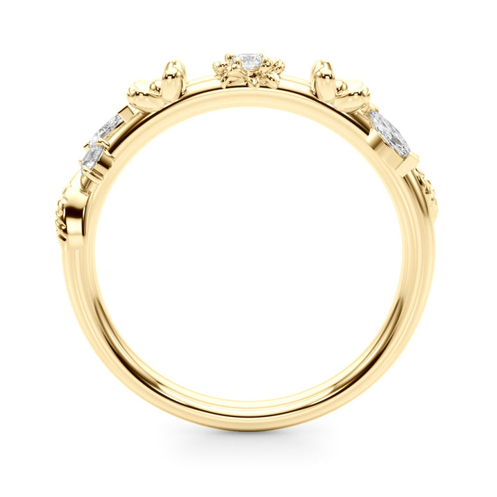 FLOWER DIA WEDDING BAND