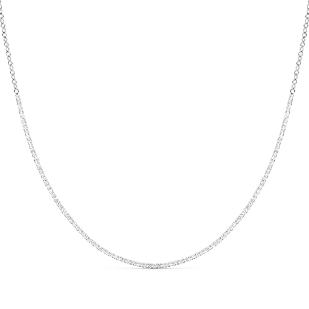 14K White Gold 147 Diamond 16"" Necklace