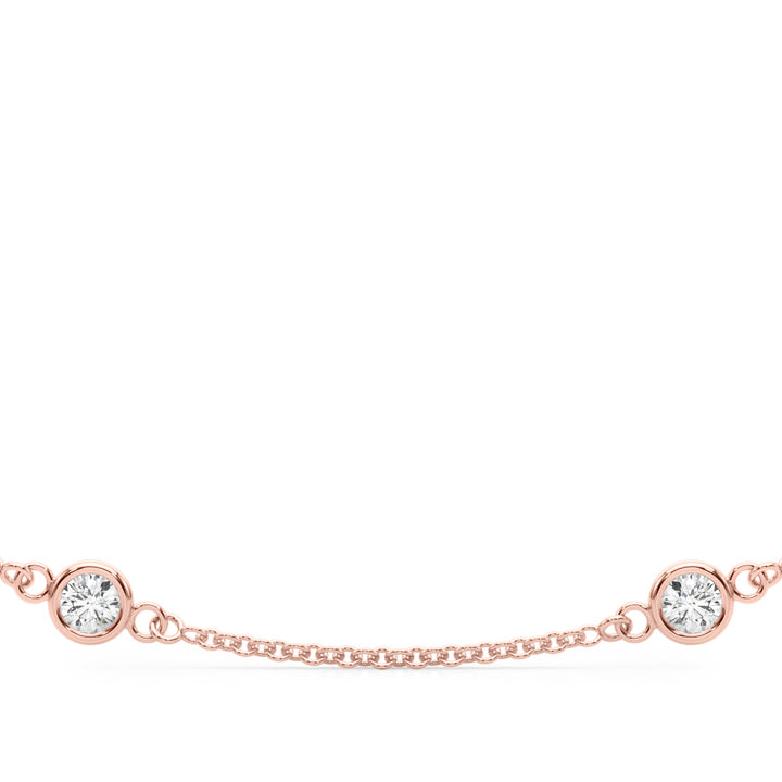1 ct tw Lab Diamond 18 10 Station Dia Necklace