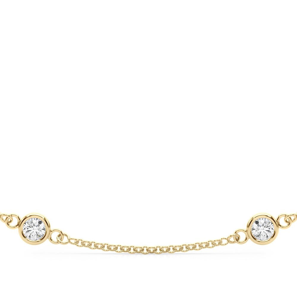 1 ct tw Lab Diamond 18 10 Station Dia Necklace