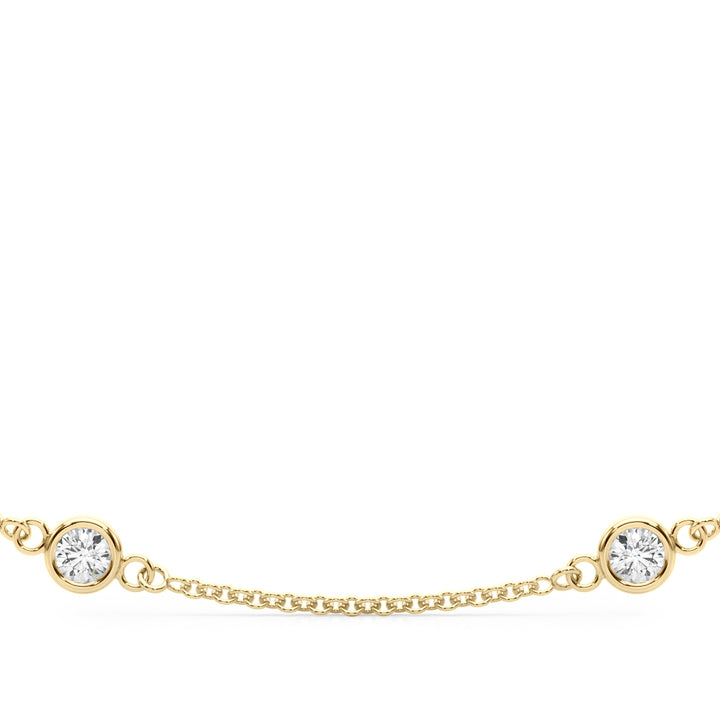 1 ct tw Lab Diamond 18 10 Station Dia Necklace