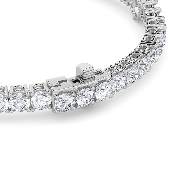 10Cttw Pear Shaped Lab Grown Diamond (F/VS) East West Station Bracelet in 14K Gold