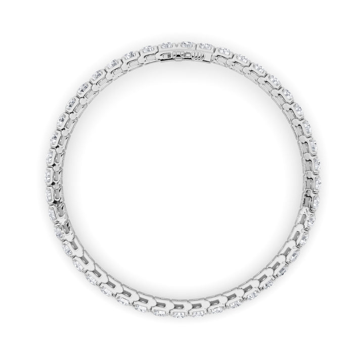 8Cttw Round Shaped Lab Grown Diamond (F/VS)  Bracelet in 14K Gold