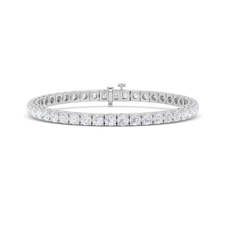 9Cttw Round Shaped Lab Grown Diamond (F/VS)  Bracelet in 14K Gold