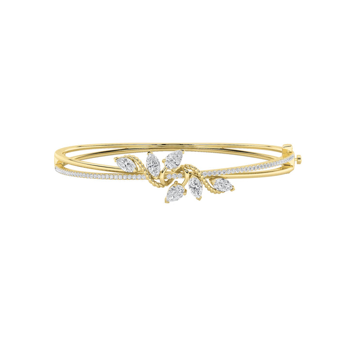 2Cttw Marquise Shaped Lab Grown Diamond (F/VS)  Bracelet in 14K Gold