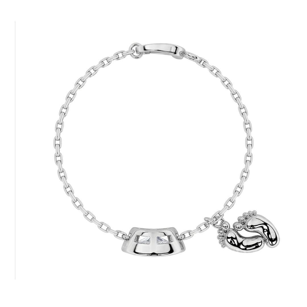 1Cttw Oval Shaped Lab Grown Diamond (F/VS) Bolo Bracelet in 14K Gold