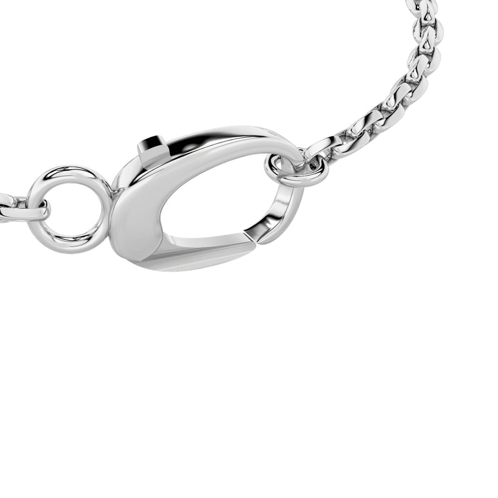 1Cttw Oval Shaped Lab Grown Diamond (F/VS) Bolo Bracelet in 14K Gold