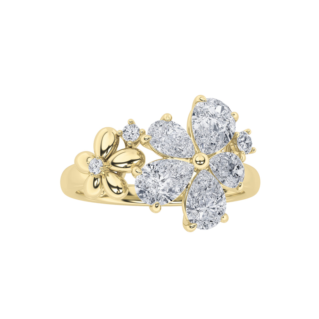 5.4Cttw Pear Shaped Lab Grown Diamond (F/VS)  Bracelet in 14K Gold - Size 6