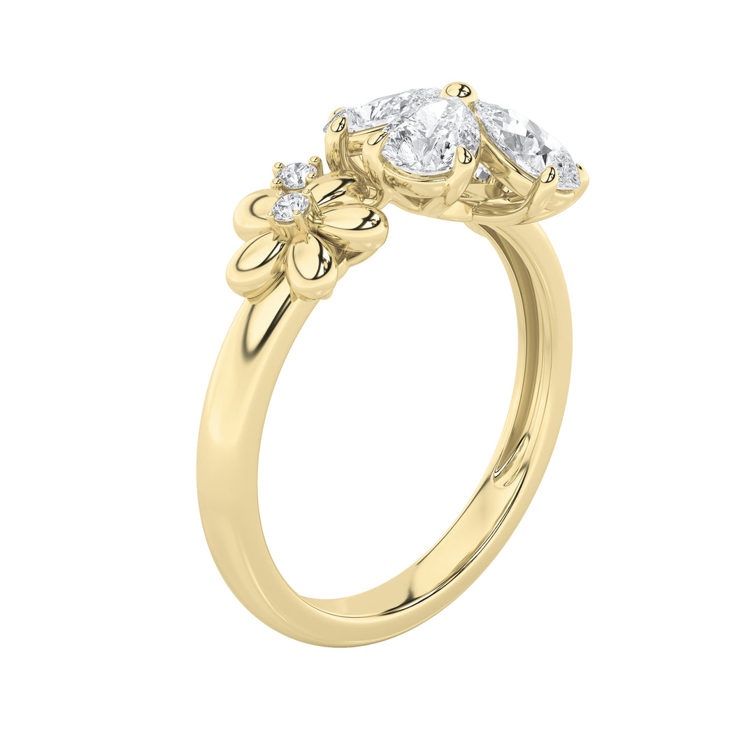 5.4Cttw Pear Shaped Lab Grown Diamond (F/VS)  Bracelet in 14K Gold - Size 6