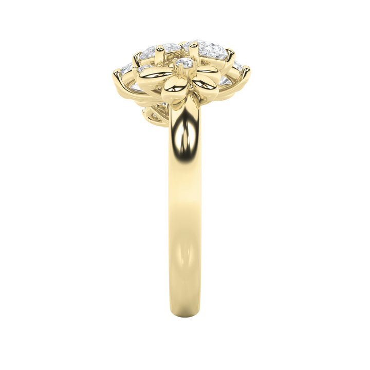 5.4Cttw Pear Shaped Lab Grown Diamond (F/VS)  Bracelet in 14K Gold - Size 6