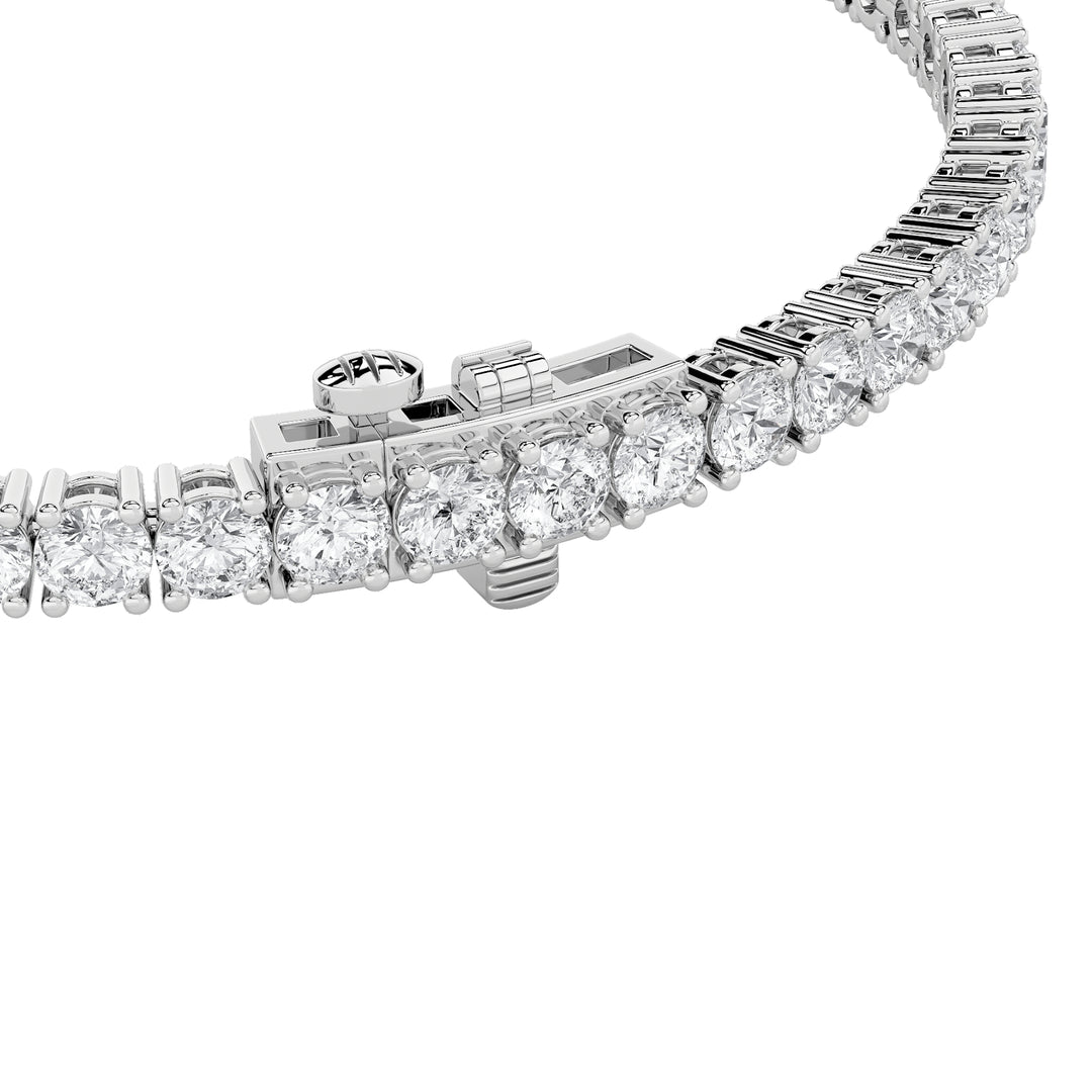 6Cttw Round Shaped Lab Grown Diamond Tennis Bracelet in 14K Gold (F/VS)