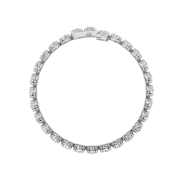 15Cttw Round Shaped Lab Grown Diamond (F/VS)  Bracelet in 14K Gold