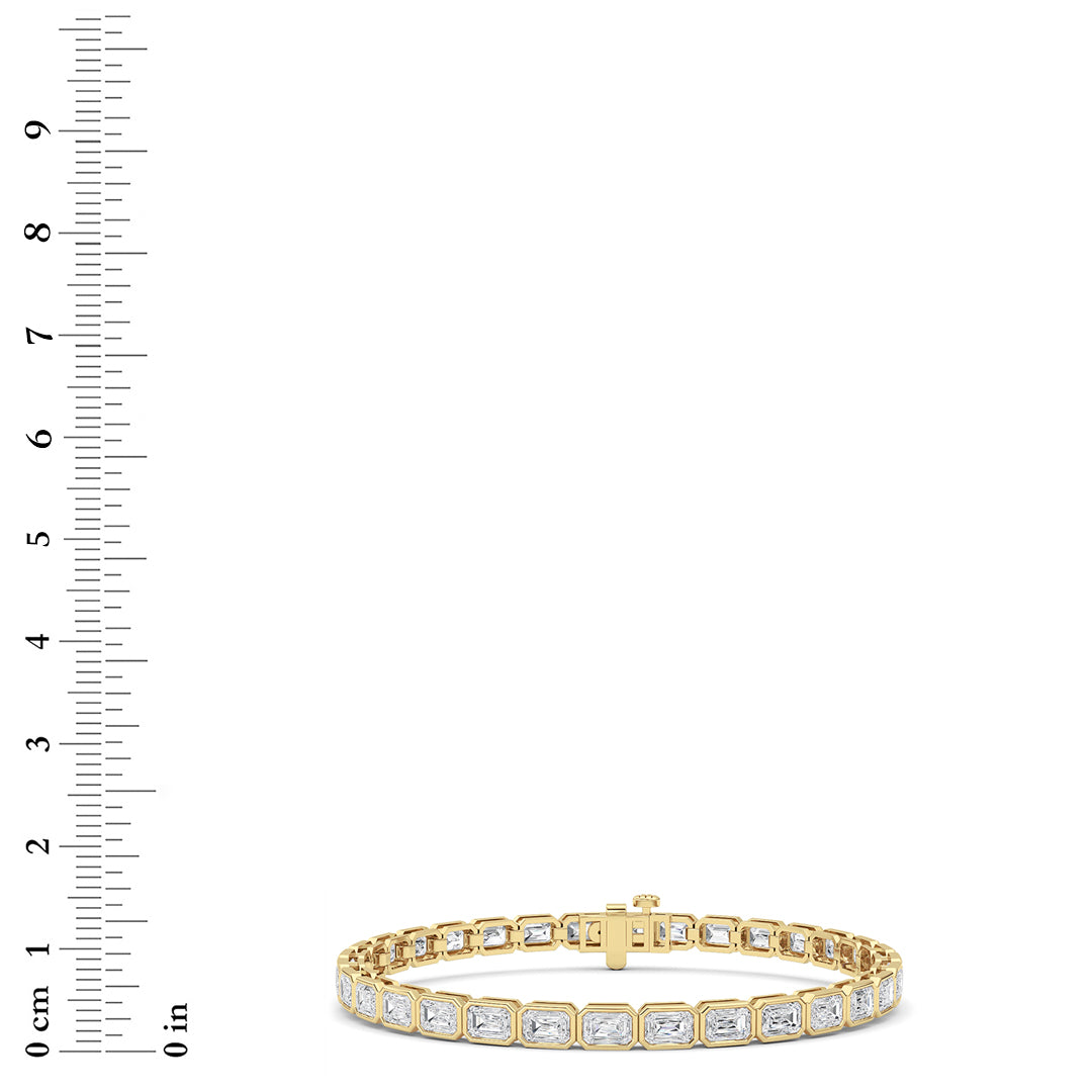 Emerald Lab Grown Diamond (F/VS ) Bracelet Bracelet in 14K Gold
