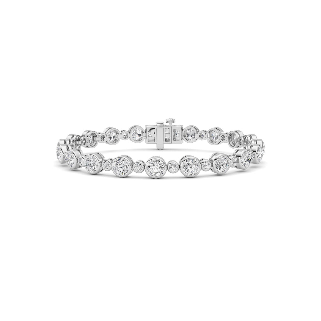 Round Lab Grown Diamond (F/VS ) Bracelet Bracelet in 14K Gold