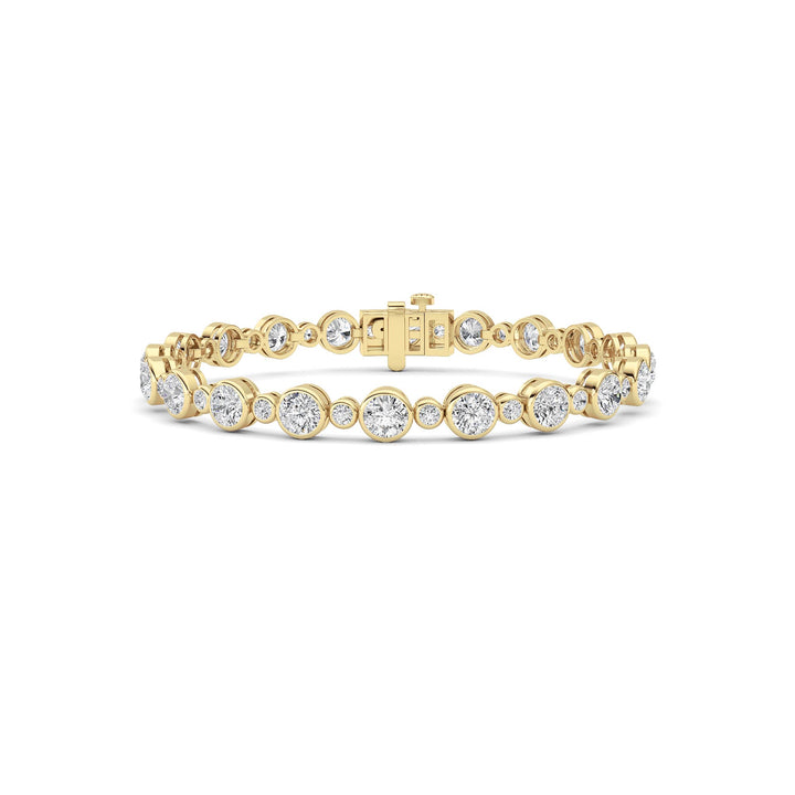 Round Lab Grown Diamond (F/VS ) Bracelet Bracelet in 14K Gold