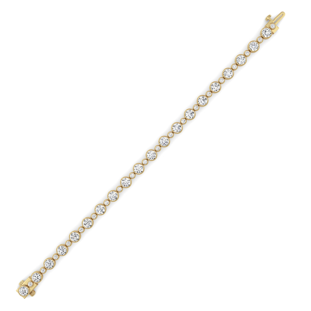 Round Lab Grown Diamond (F/VS ) Bracelet Bracelet in 14K Gold