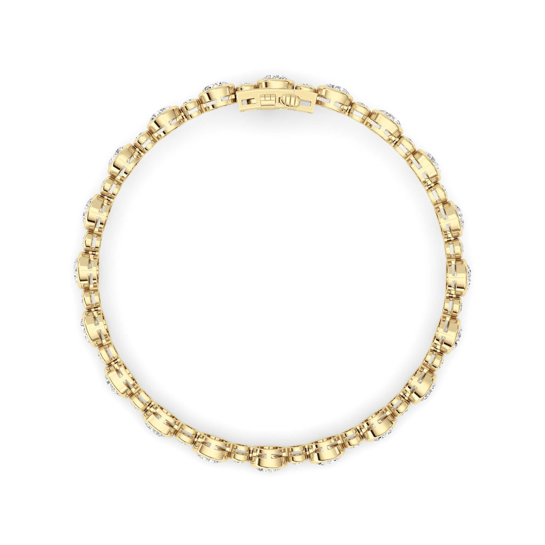 Round Lab Grown Diamond (F/VS ) Bracelet Bracelet in 14K Gold