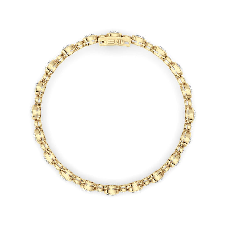 Round Lab Grown Diamond (F/VS ) Bracelet Bracelet in 14K Gold