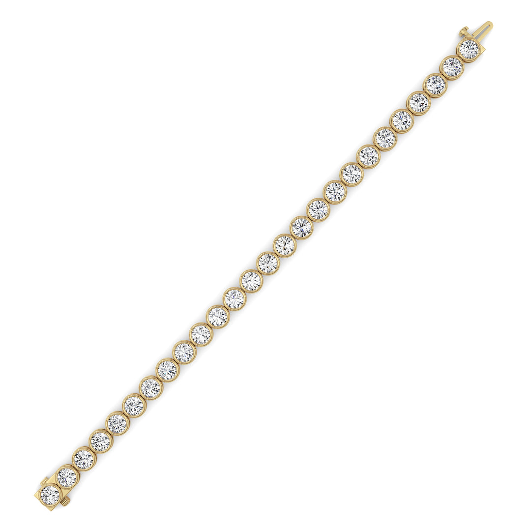Round Lab Grown Diamond (F/VS ) Bracelet Bracelet in 14K Gold