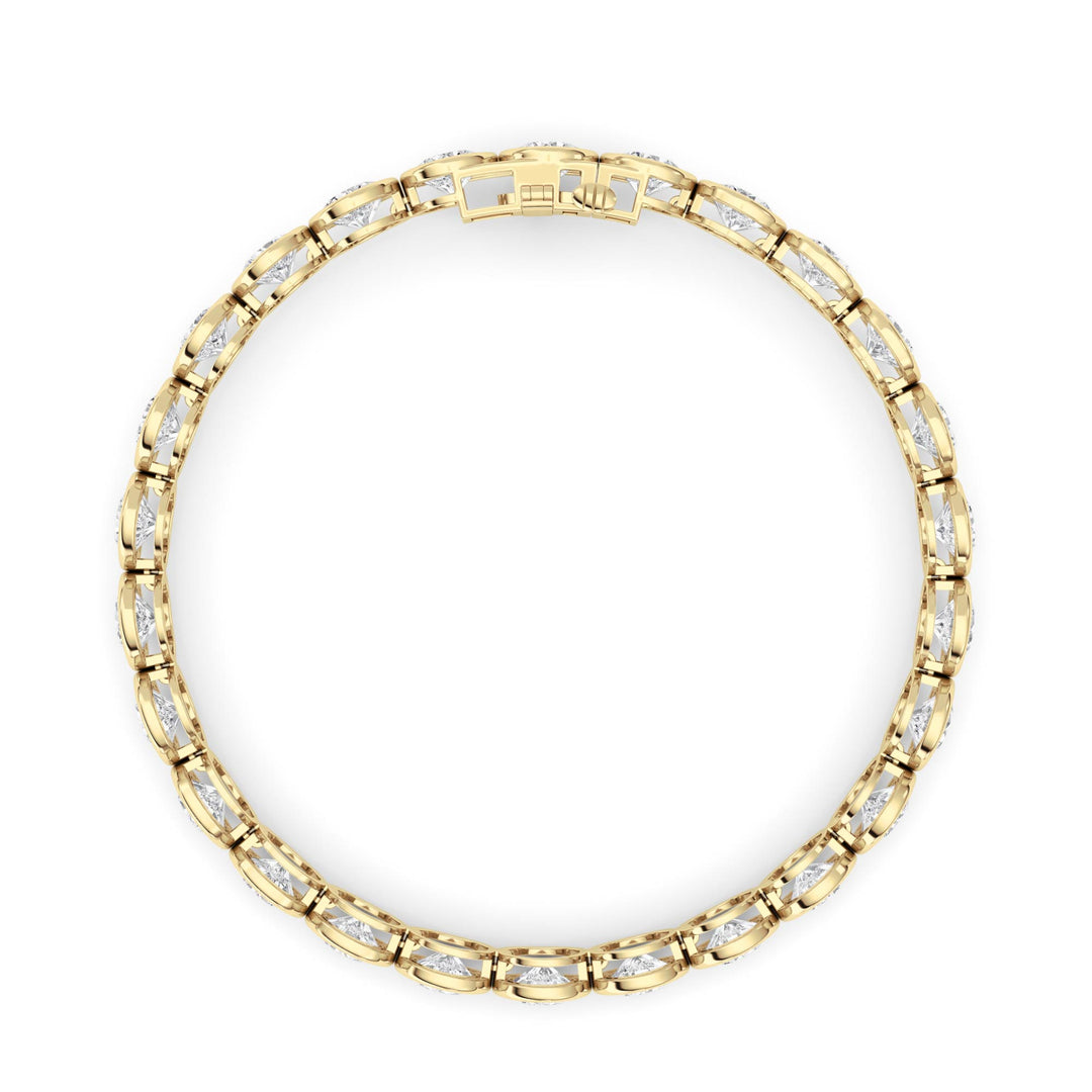 Round Lab Grown Diamond (F/VS ) Bracelet Bracelet in 14K Gold