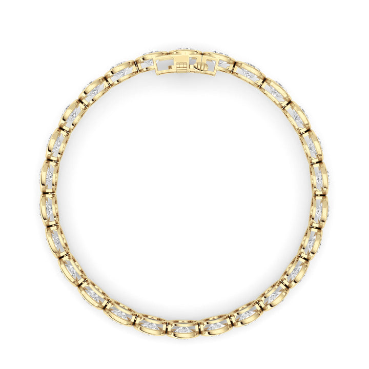 Round Lab Grown Diamond (F/VS ) Bracelet Bracelet in 14K Gold