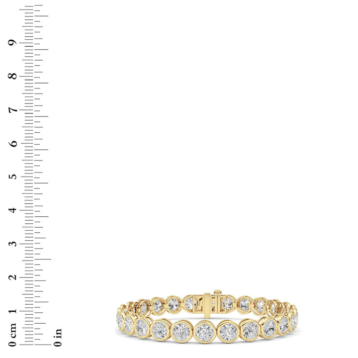 Round Lab Grown Diamond (F/VS ) Bracelet Bracelet in 14K Gold