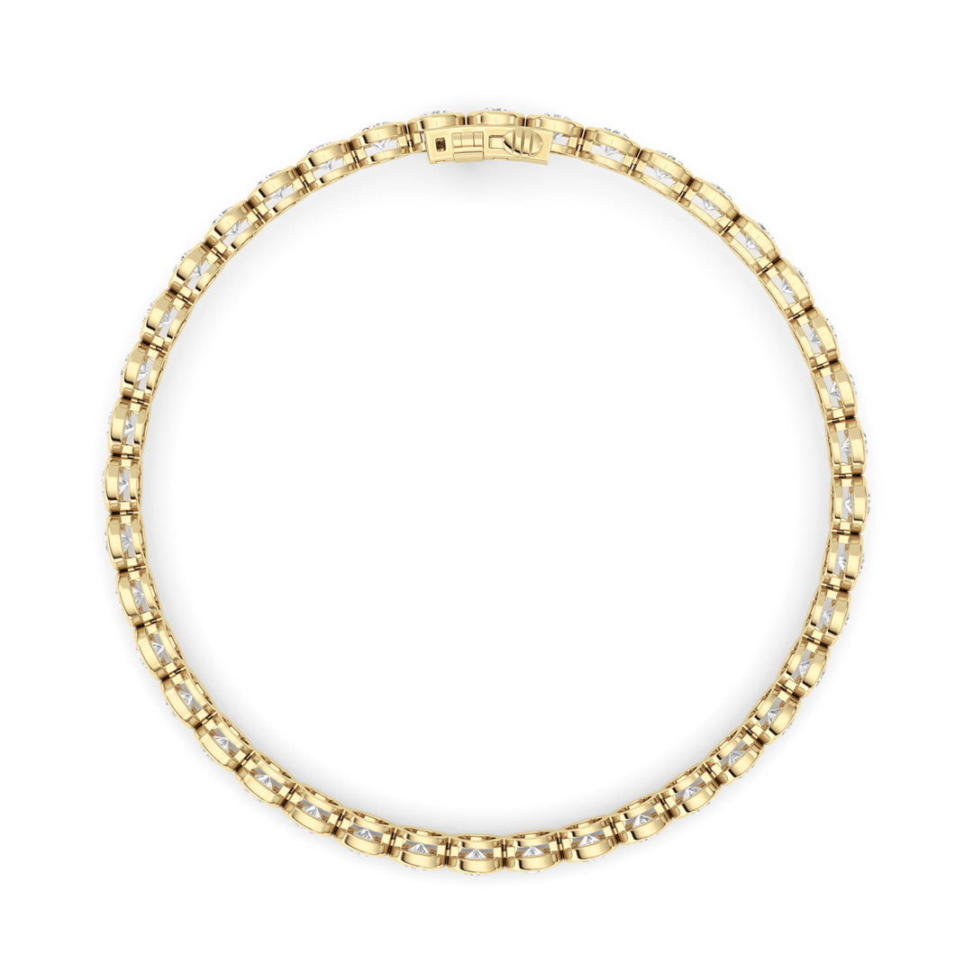 Round Lab Grown Diamond (F/VS ) Bracelet Bracelet in 14K Gold