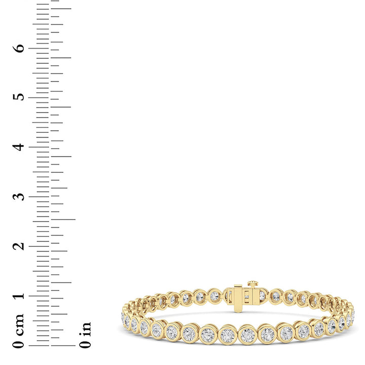 Round Lab Grown Diamond (F/VS ) Bracelet Bracelet in 14K Gold