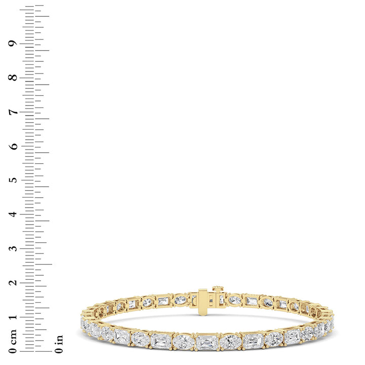 Emerald Lab Grown Diamond (F/VS ) Bracelet Bracelet in 14K Gold