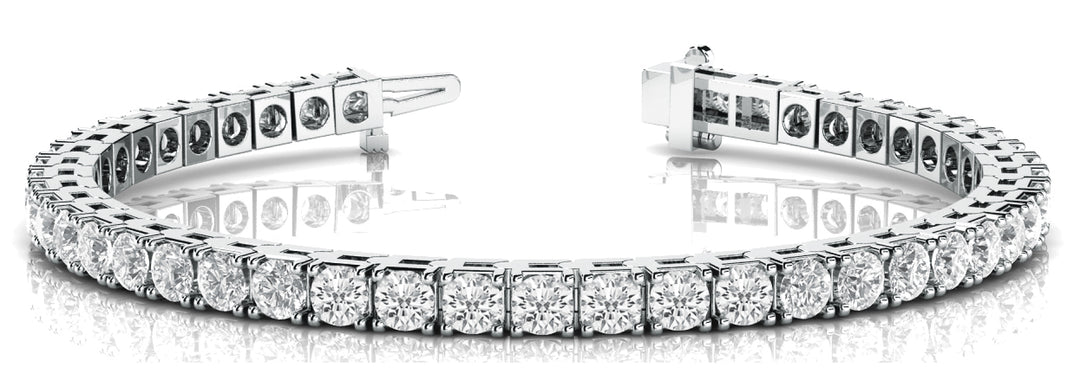 3 ct tw Lab Diamond Bracelet In Line Prong Set