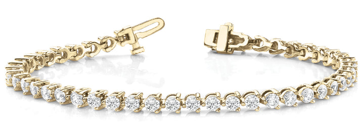6 1/6 ct tw Lab Diamond Bracelet In Line  Prong Set