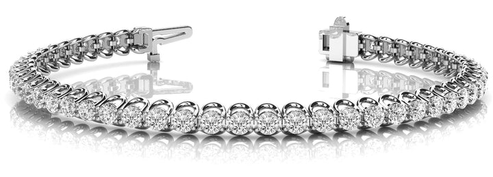 64-Stone Lab Diamond 14K White Gold Tennis Bracelet