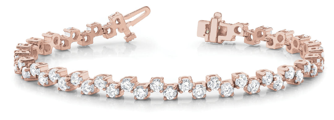 Rose Gold Lab Diamond Tennis Bracelet