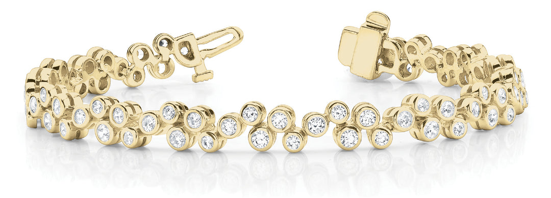 14K Yellow Gold Lab Diamond Fashion Bracelet
