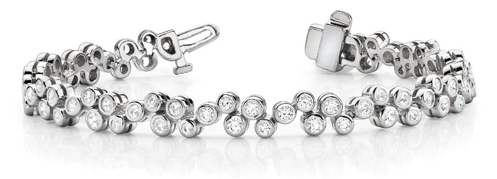 White Gold Lab Diamond Tennis Bracelet