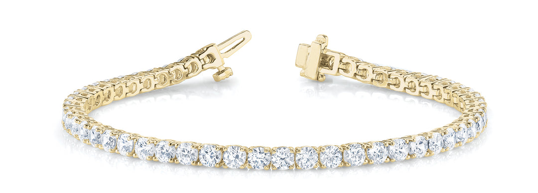 8 7/8 ct tw Lab Diamond Bracelet In Line Prong Set