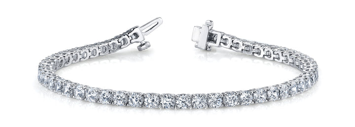 5 7/8 ct tw Lab Diamond Bracelet In Line Prong Set