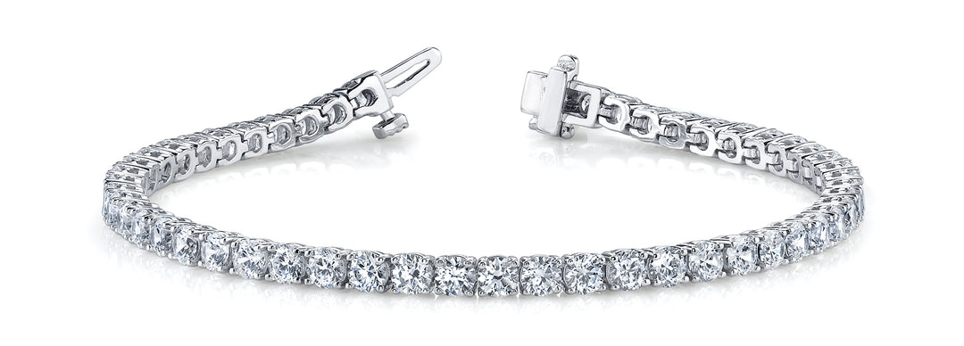6 1/4 ct tw Lab Diamond Bracelet In Line Prong Set