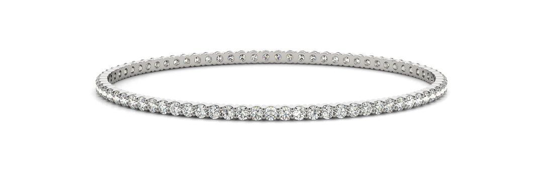 White Gold Diamond Bangle Bracelet