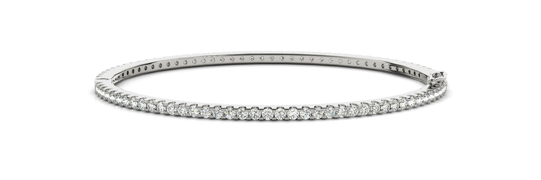 7/8 ct tw Lab Diamond Bangle Traditional