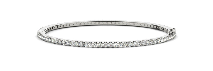 White Gold Lab Diamond Classic Bangle