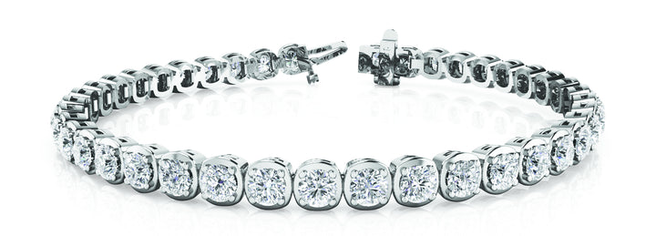 Platinum Lab Diamond Tennis Bracelet