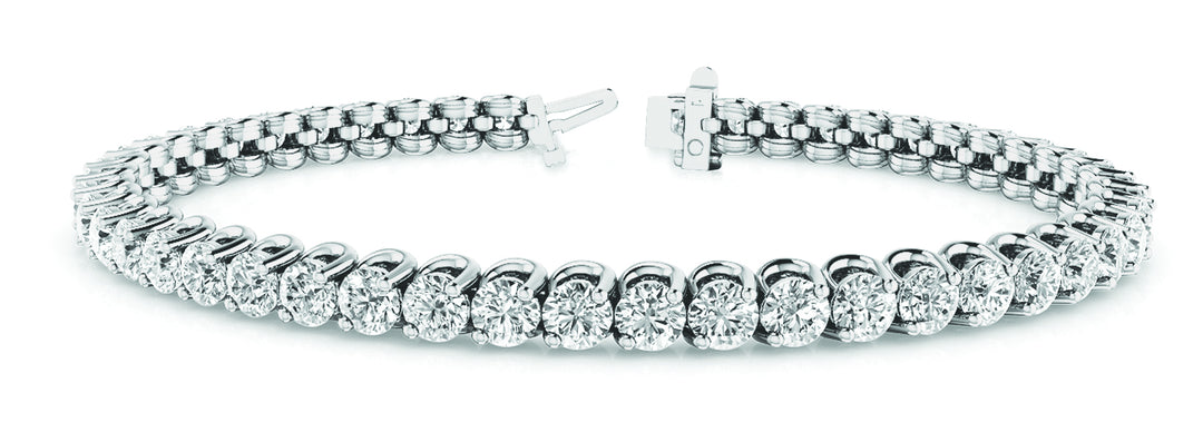 18K White Gold Lab Diamond Tennis Bracelet