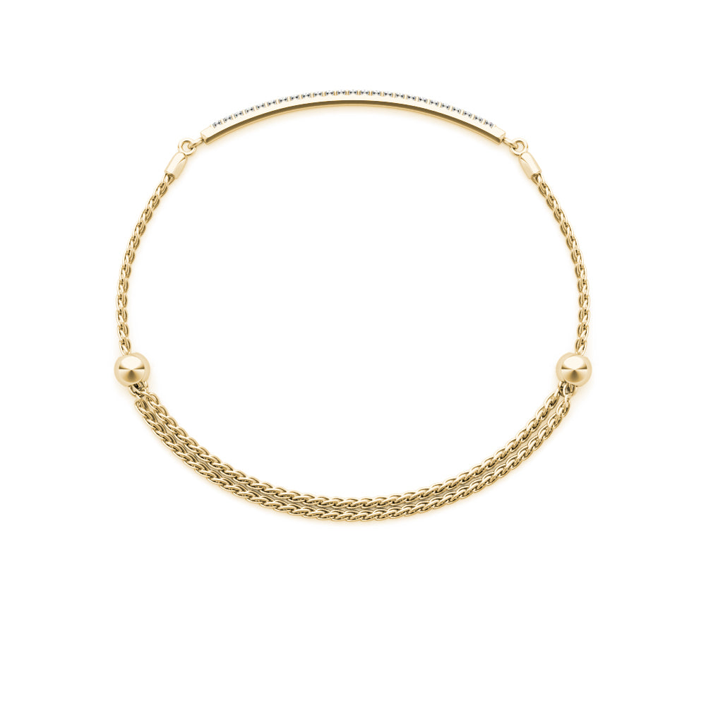 1/4 ct tw Lab Diamond Single Row Bracelet