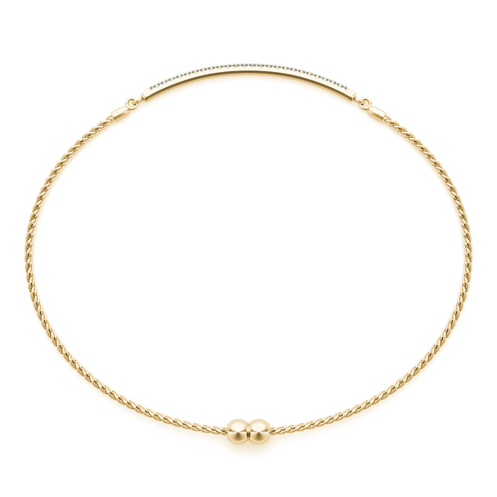 1/4 ct tw Lab Diamond Single Row Bracelet