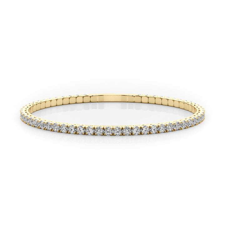 1 5/8 ct tw Lab Diamond Flexible Eternity Bangle