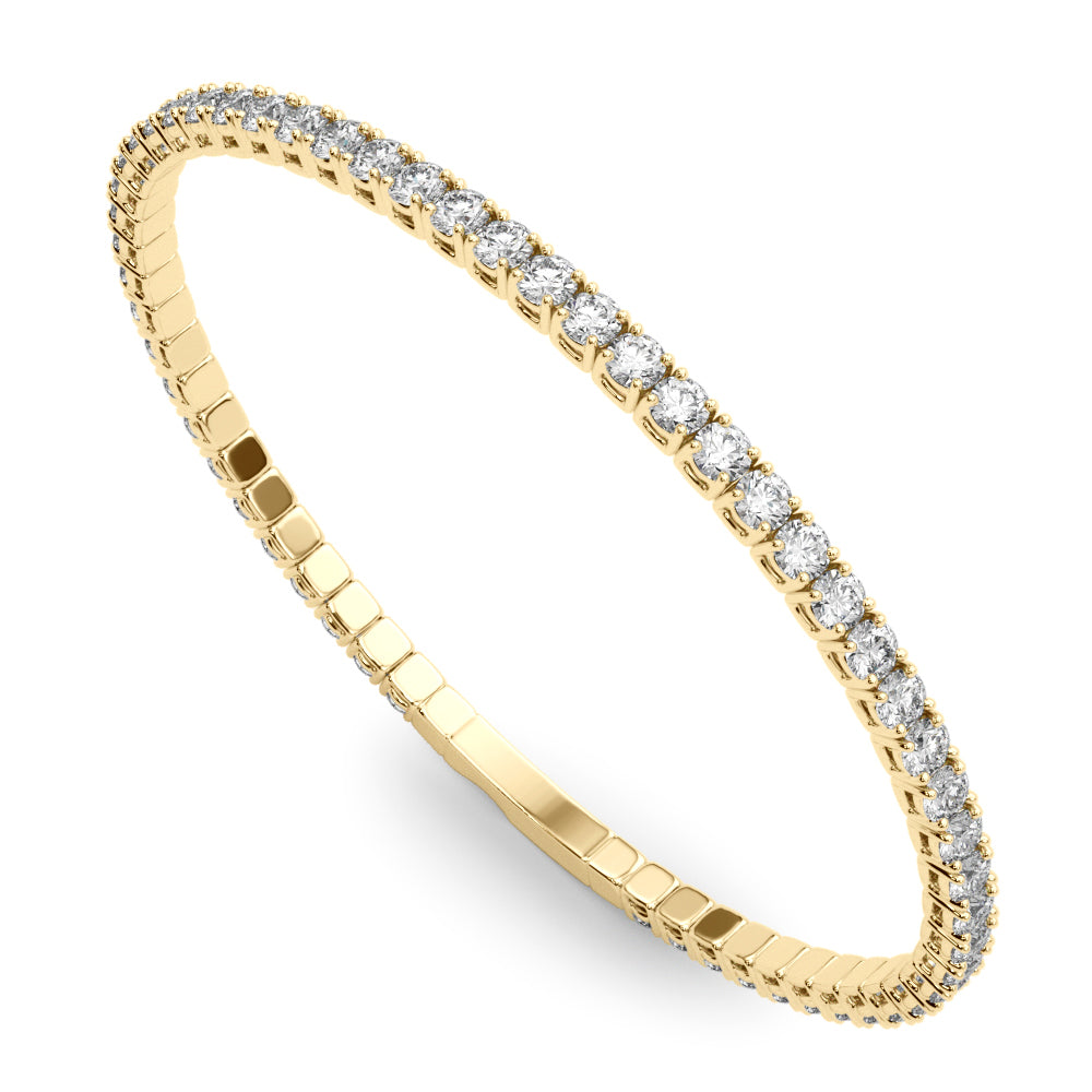 1 5/8 ct tw Lab Diamond Flexible Eternity Bangle
